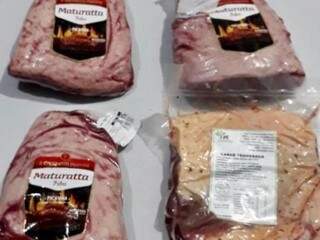 O suspeito furtava peças de carne para revender em comércios pequenos do município (Foto: divulgação/Polícia Civil) 