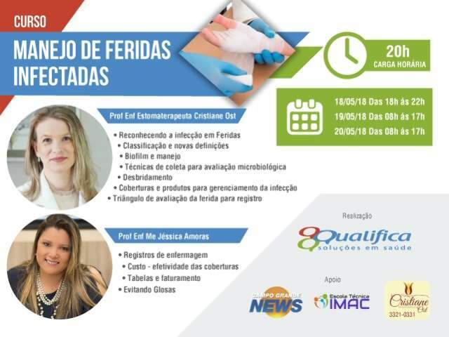 Curso na &aacute;rea de sa&uacute;de oferece abordagem atualizada para curativos