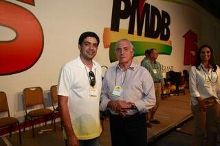 Ulisses Rocha, ao lado do vice-presidente, Michel Temer, em evento do Partido (Foto: Reprodução facebook)