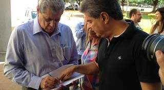 Cedinho, André visitou futuro comitê de Nelsinho e discutiu estratégia de campanha (Foto: arquivo)