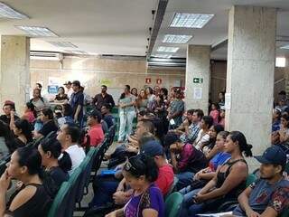 Trabalhadores aguardam atendimento na Funtrab (Foto: Funtrab/Divulgação)