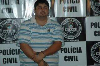 Rodsnei foi preso na manhã desta terça-feira em Selvíria, ele é foragido do Rio de Janeiro. (Foto:Ademir Santos) 