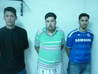 Três dos quatro presos são de Praia Grande (SP). Fábio, Evandro e William estão presos no Garras, em Campo Grande (Foto: Divulgação)