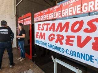 Em Campo Grande, 85 agência permaneceram fechadas nesta sexta-feira (Foto: Divulgação)