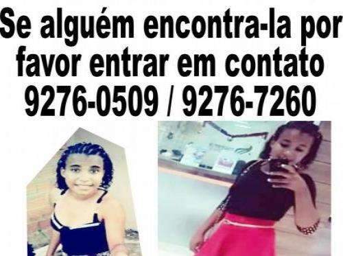 Pais procuram por adolescente desaparecida desde segunda-feira