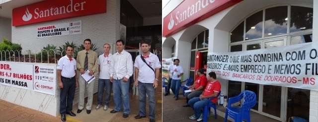 Em paralisa&ccedil;&atilde;o, banc&aacute;rios denunciam "ass&eacute;dio e demiss&otilde;es injustificadas"