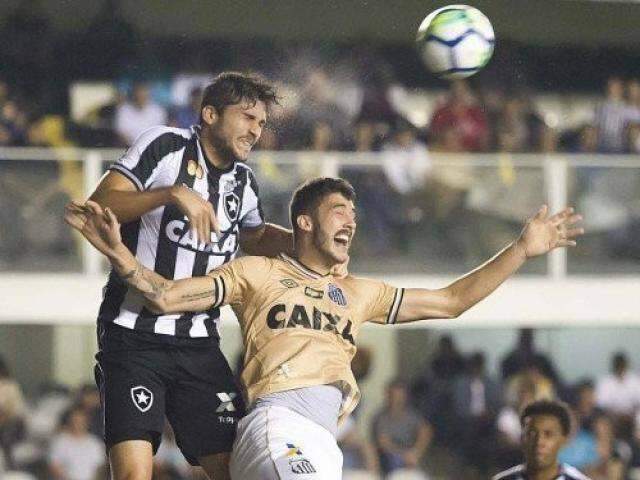 Santos e Botafogo ficam no empate em 1 a 1 na Vila Belmiro