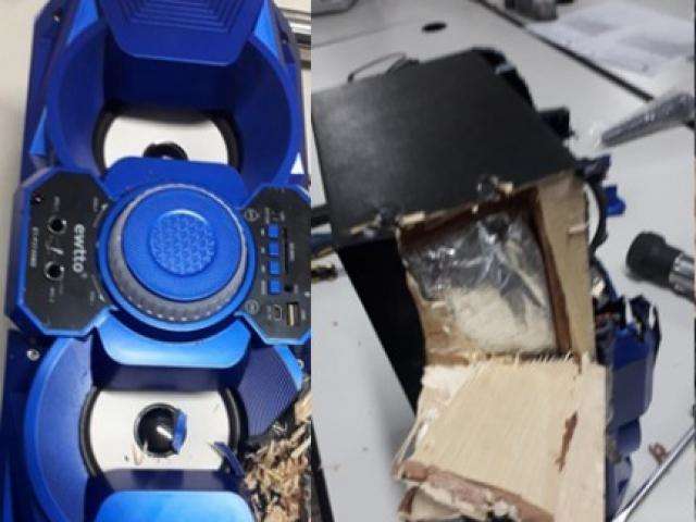 Traficante &eacute; preso tentando atravessar a fronteira com coca&iacute;na em caixa de som 