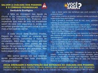 Panfleto da campanha com exposição da situação. (Foto: Divulgação).