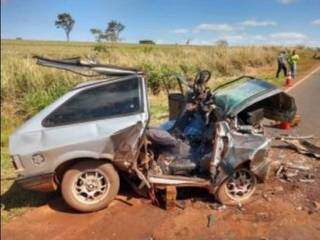 Agricultor de 36 anos morre e 5 ficam feridos em colis&atilde;o na BR-163