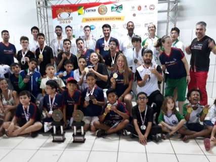 MS conquista 45 medalhas e termina Brazil Open de Taekwondo em 5&ordm; lugar