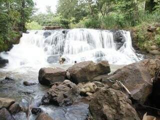 Cachoeira Ceuzinho, na região do Ceroula (Foto: Arquivo)