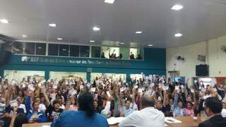 Professores realizam assembleia agora de manhã para decidir a continuidade ou não da greve, suspensa após 47 dias (Foto: Divulgação/ACP)