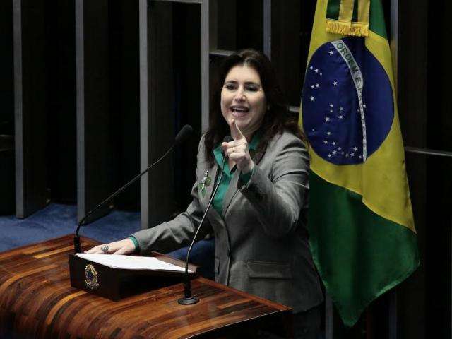 No Senado, Simone lamenta atual crise e prop&otilde;e pacto &#039;pelo bem do pa&iacute;s&#039;