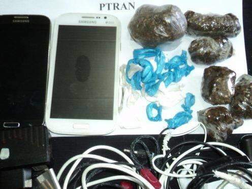 Drogas e celulares s&atilde;o encontrados em pente-fino da Agepen no PTran