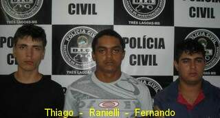 Trio foi preso pela Polícia Civil. (Foto: Divulgação)