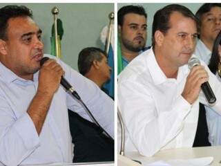 Paulo Mello (à esquerda) é prefeito interino e disputa eleição com Carlos Pelegrini (Fotos: A Gazeta News)