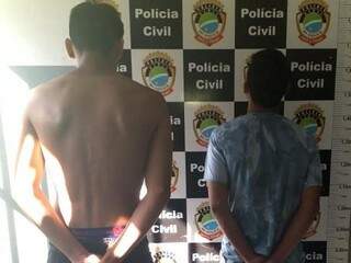 Enrico e Ailton, respectivamente, foram presos em flagrante (Foto: divulgação/Polícia Civil) 