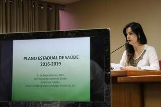 Representantes apresentaram plano estadual para deputada Mara Caseiro (Foto: Wagner Guimarães/ALMS)