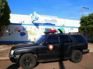 Sede da Omep, em Campo Grande, no dia em que o Gaeco fez busca e apreensão no local. (Foto: Marcos Ermínio/Arquivo).