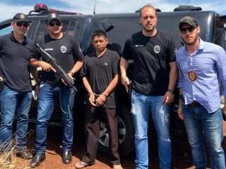 Suspeito foi preso por equipes da Polícia Civil de Amambai e Aral Moreira (Foto: Divulgação)