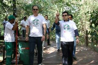 Olarte participando de evento da Semana do Meio Ambiente na Praça das Águas