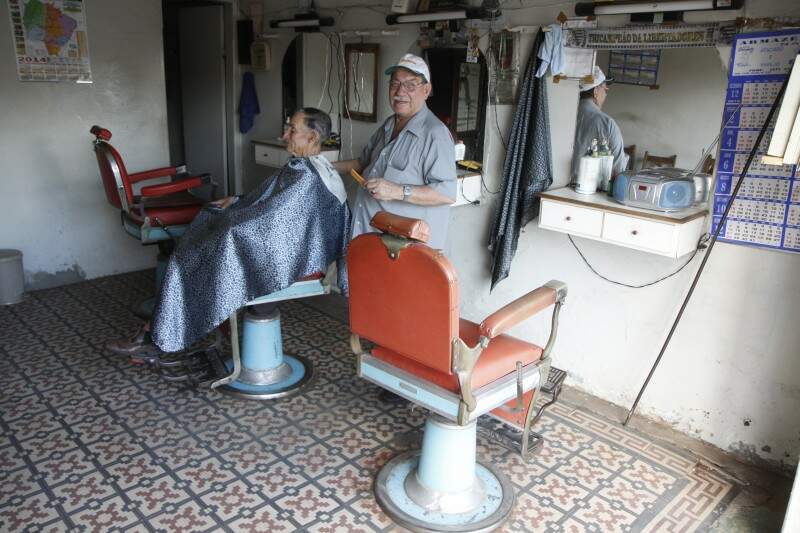 Cadeira Barbeiro Vintage Negócios Barbearia Cadeira Barbearia