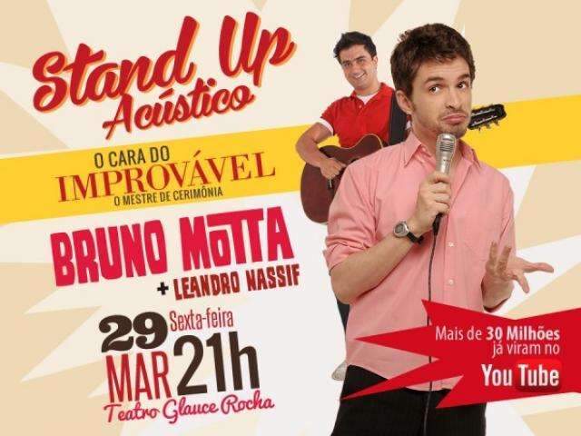 Lado B leva p&uacute;blico ao camarim do comediante Bruno Motta