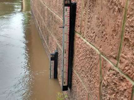 Chuva dá trégua, mas nível do Rio Aquidauana atinge quase 7 metros 
