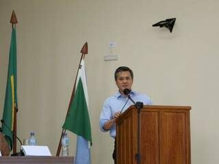 Maurício Saito, presidente da Famasul, representou a classe produtora durante audiência (Foto: Kísie Ainoã)