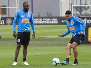 Treino do Corinthians neste sábado (28) para encarar o Vasco pela 22ª rodada do Brasileirão. (Foto: Daniel Augusto Jr./Agência Corinthians)