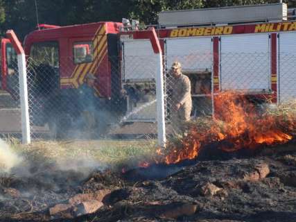 Só esta semana, bombeiros atenderam 177 incêndios em vegetação no Estado 