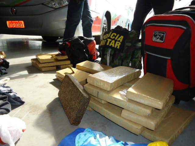  Homem &eacute; preso na rodovi&aacute;ria com 34 Kg de maconha na manh&atilde; de hoje