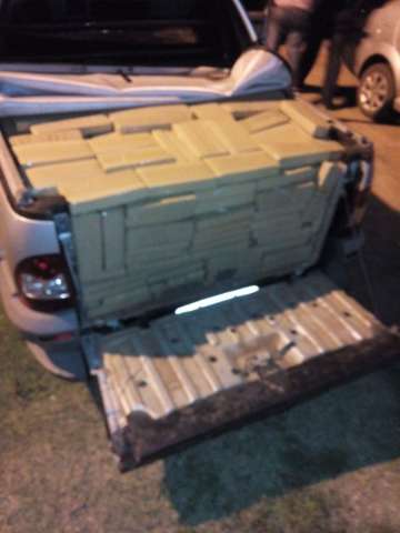 Trio &eacute; preso transportando mais de 1 tonelada de maconha na MS-156