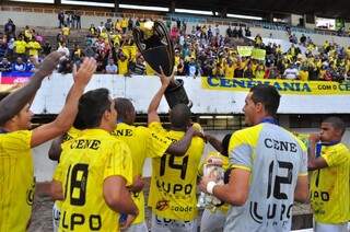 Atual campeão estadual, o Cene só estreia em abril na Copa do Brasil de 2015, contra o Sport Recife (Foto: Divulgação)