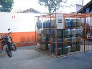 Revendedora de gás de cozinha em Campo Grande (Foto: Paulo Francis)