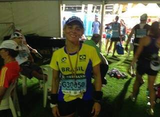 Ana Marcia Borges, ultramaratdonista campo-grandense, disputa prova neste domingo nos EUA (Foto: Arquivo pessoal)
