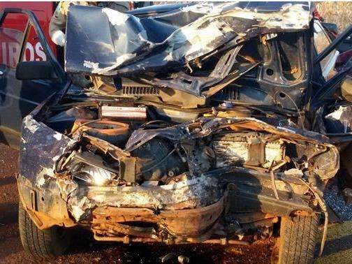 Morre uma das v&iacute;timas da colis&atilde;o frontal ocorrida neste s&aacute;bado  na MS-376 