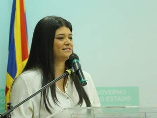 Governadora em exercício, Rose Modesto, PSDB, durante posse. (Foto: André Bittar).