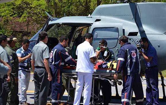 Garoto com convuls&otilde;es &eacute; resgatado por helic&oacute;ptero da Marinha