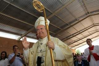 Missa foi ministrada pelo arcebispo Dom Dimas Lara. (Foto: Marcos Ermínio)