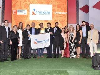 Equipes da Energisa recebem prêmio em evento nesta terça-feira (26), em Goiânia. (Foto: Divulgação/Energisa)