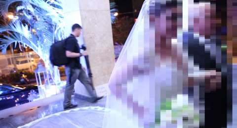 Fotógrafo filma furto de equipamento durante festa de casamento na igreja