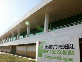 Bloco do campus do IFMS em Três Lagoas. (Foto: Reprodução/JPNews) 
