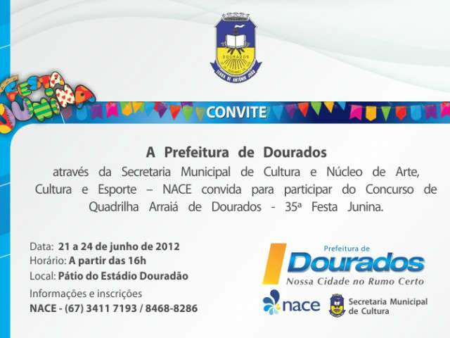  Festa Junina de Dourados ter&aacute; concurso de quadrilhas; inscri&ccedil;&otilde;es est&atilde;o abertas