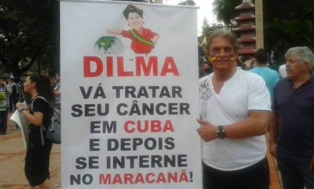 Petistas batem-boca com suplente de vereador do PT do B no protesto