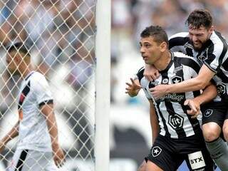 Diego Souza comemora gol marcado sobre o Vasco na manhã de hoje, no Nilton Santos (Foto: Thiago Ribeiro/Botafogo)