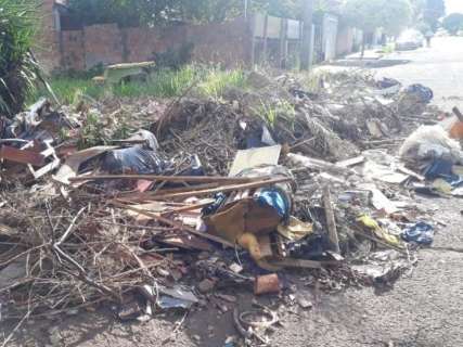 Terreno no bairro Guanandi é depósito de lixo há 19 anos, denunciam moradores 