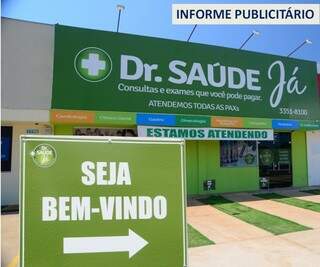 Fachada Clínica Dr. Saúde - Foto Divulgação