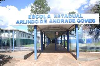 Na Arlindo de Andrade os alunos também foram liberados mais cedo (Foto: Paulo Francis)